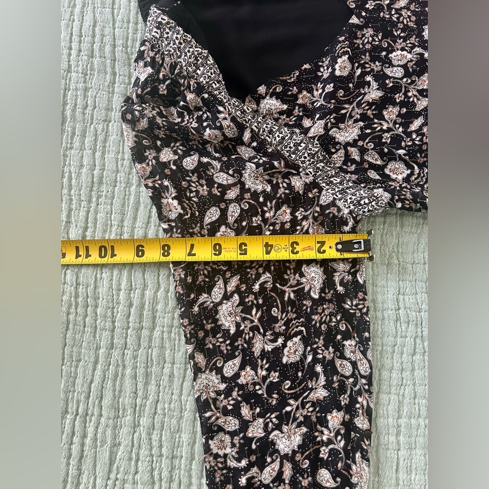 INTERMIX- Ariel Long Sleeve Floral Mini Dress - Picture 10 of 16